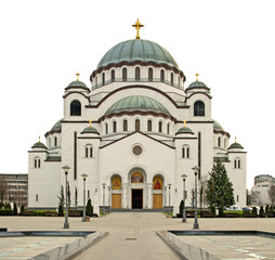 Fototapeta na wymiar Cathedral of Saint Sava in Belgrade. Serbia