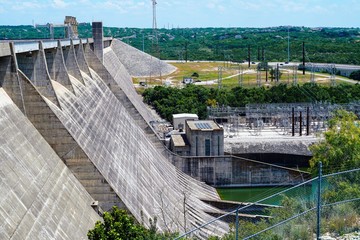 The dam on Lake Travis was built to help with a flood prone area of Texas.