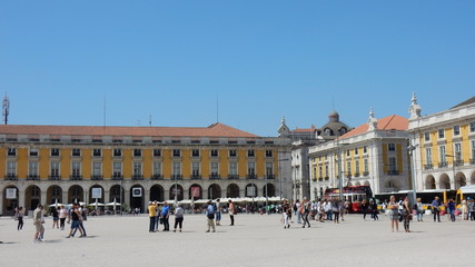 Fototapeta na wymiar Place du commerce, Lisbonne, Portugal