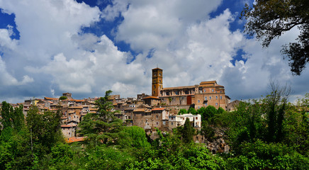 Ancient town of Sutri panorama