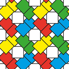 Colorful squares as seamless pattern