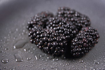 Fresh blackberries from the forest