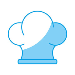 chef hat icon over white background vector illustration