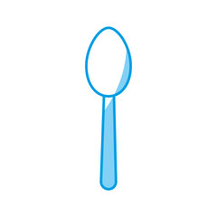 spoon icon over white background vector illustration