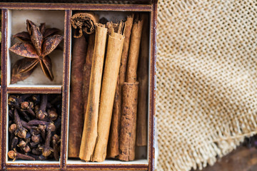 ginger, mint, clove, chili flakes, cardamon, star anise, cinnamo