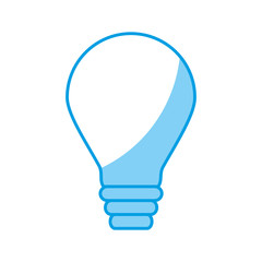 light bulb icon over white background vector illustration