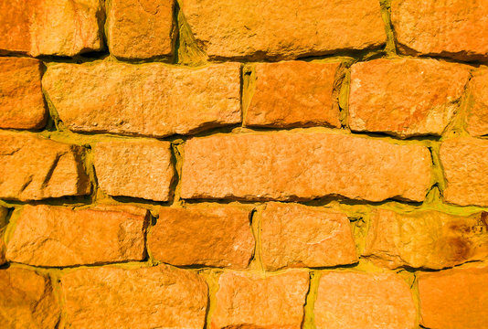 Fototapeta tekstura ściany z czerwonej cegły