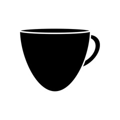 coffee mug icon over white background vector illustration