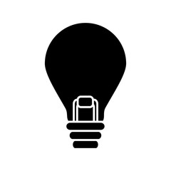 light bulb icon over white background vector illustration