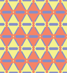 Abstract seamless geometric pattern. Ethnic tribal motifs.