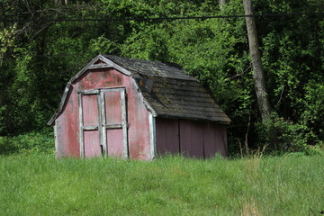 Fototapeta na wymiar Small shed 