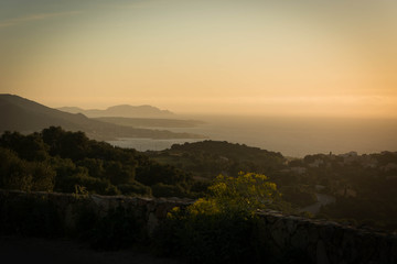 coucher de soleil de Corse