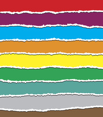 torn edge, ripped paper vector symbol icon design.