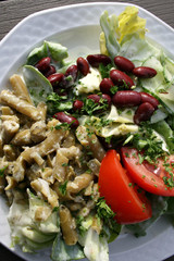 organisch, lifestyle, bunter, salatteller, anlasser, urbano, style, werbetafel, modern, neu