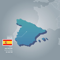 Spain information map.