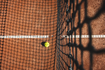 Close up of tennis ball