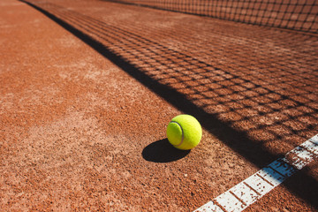 Close up of tennis ball