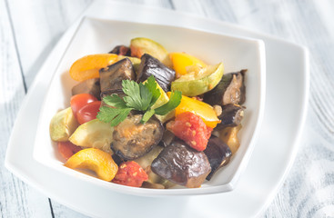 Bowl of ratatouille