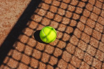 Close up of tennis ball