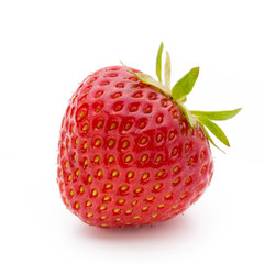 Strawberry isolated on white background. Fresh berry.
