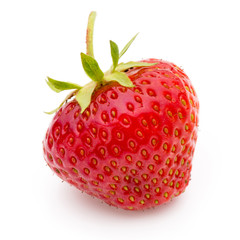 Strawberry isolated on white background. Fresh berry.