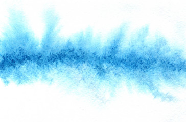 Blue grunge in watercolor