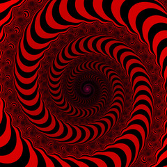 Scarlet striped fractal