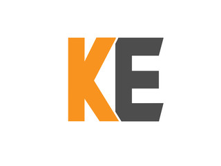 KE Initial Logo for your startup venture