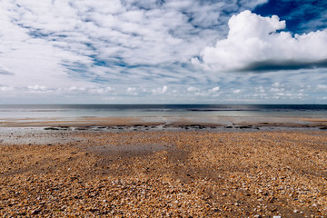 Beach of Landrezac, Sarzeau, Morbihan, Brittany (Bretagne), France