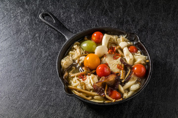 かきのアヒージョ　スペイン料理　 ajillo of the oyster