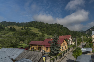 Lesnica village in Pieniny national park