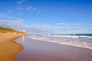 Point Lonsdale Lighthouse at the entrance of the Port Phillip Bay - Victoria, Australia