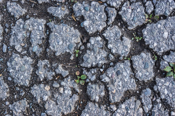 Kaputter Asphalt - Hintergrund