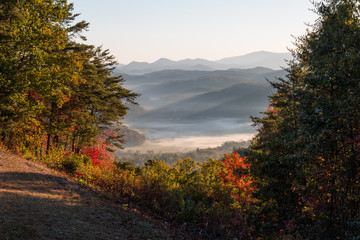 Morning Rise Over Foothills Parkway Great Smoky Mountains