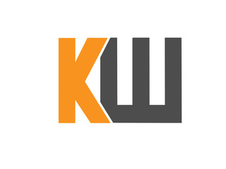 Obraz premium KW Initial Logo for your startup venture