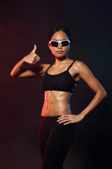 Obraz premium Fitness Woman, Girl Can do Strong