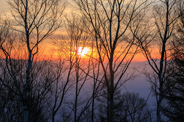 Fototapeta na wymiar 甘利山からの日の出