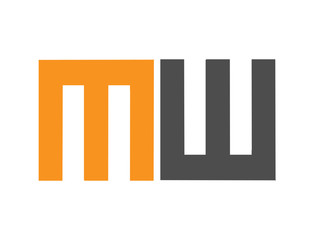 MW Initial Logo for your startup venture