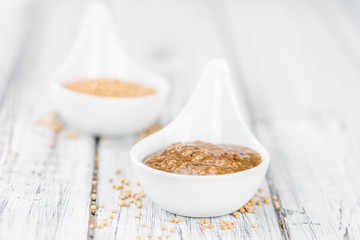 Fresh made Sweet Mustard.