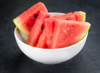 Slate slab with Watermelon