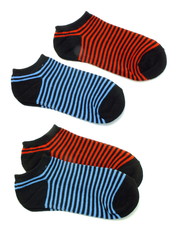 set of several multi colored socks isolated on white background