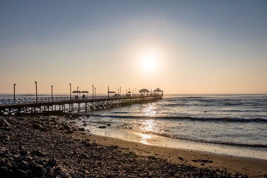 Huanchaco Beach and pier - Trujillo, Peru