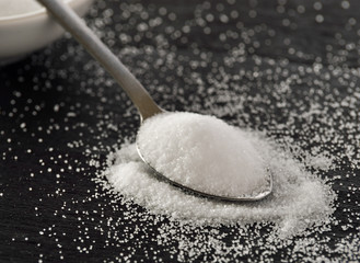 sugar in spoon