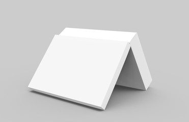 open flat blank box
