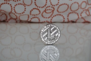 Silver Litecoin coin