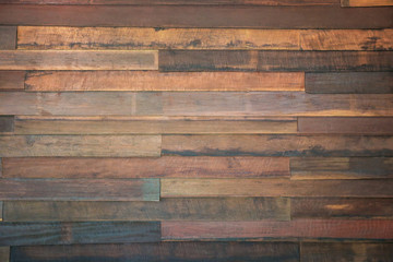 Naklejka premium top view Wood texture background, wood planks Dark brown wood