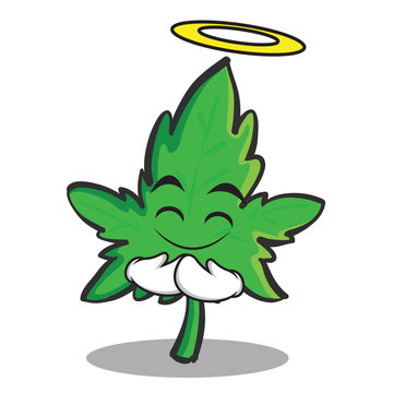 Innocent Face Marijuana Character Cartoon