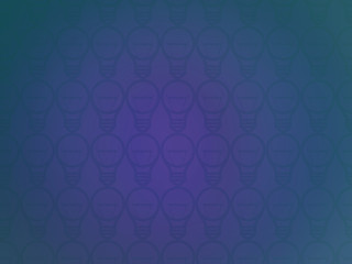 Colorful blurred background with light bulb