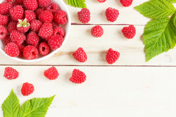 Fresh berries background. Copy space for your text.
