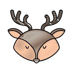cute and tender reindeer vector illustration design